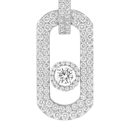 Messika So Move XL White Gold and Diamond Pav&eacute; Drop Earrings image number 2