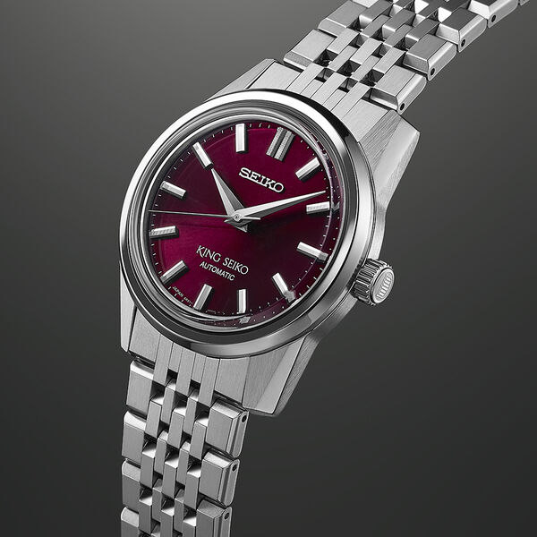 King Seiko 37 mm automatique en acier inoxydable