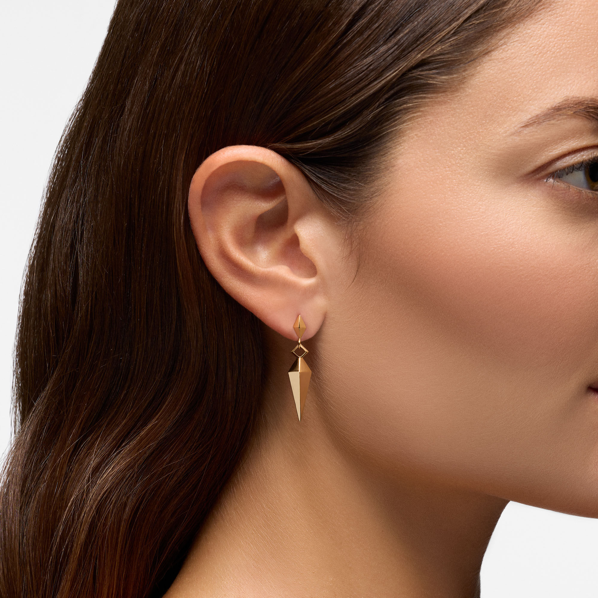 Yellow Gold Daggar Earrings