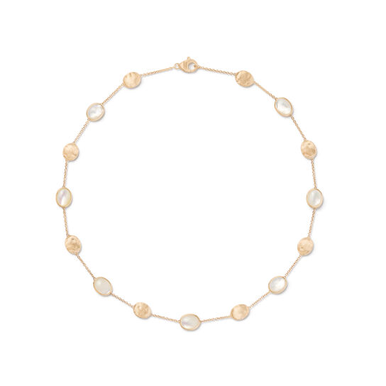 Marco Bicego CB2652 MPW Siviglia Yellow Gold and Mother-of-Pearl Necklace image number 0