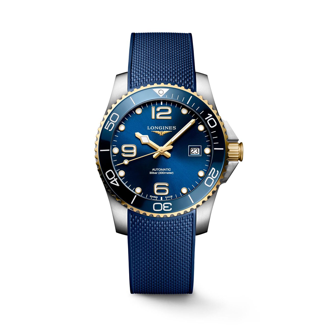longines hydroconquest automatic 41 mm steel l3.781.3.96.9 front image number 0