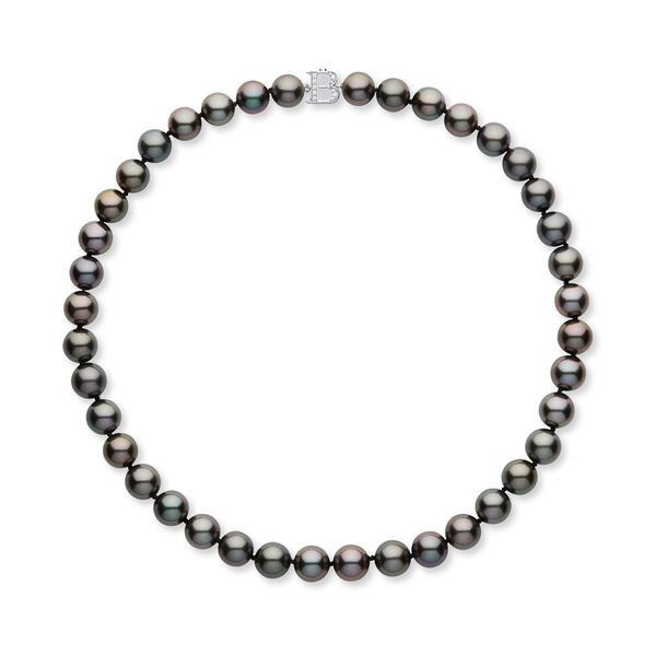 10-11 mm White Gold Tahitian Necklace