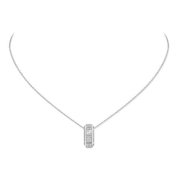 Moderniste White Gold and Diamond Pendant