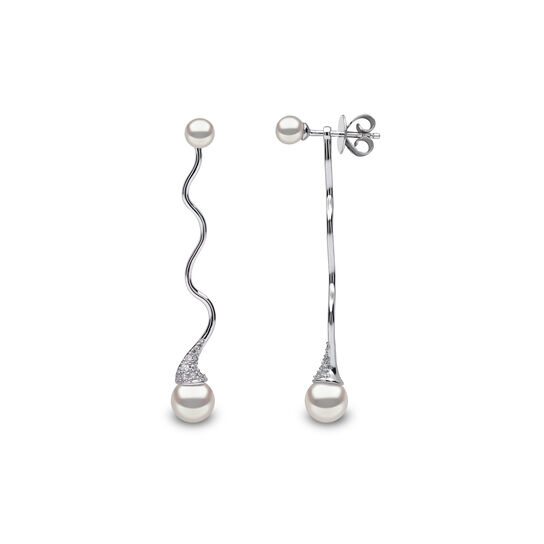 yoko london sleek white gold pearl swirl earrings qye2193 7x front side image number 1
