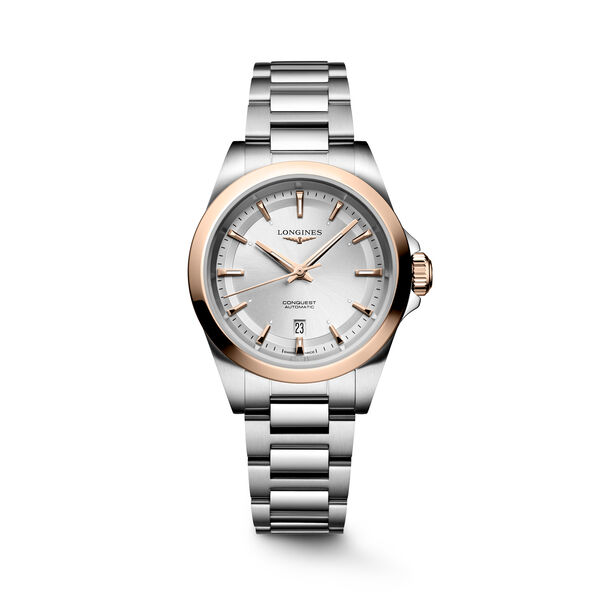 Conquest Automatic 30 mm Stainless Steel and Rose Gold Cap