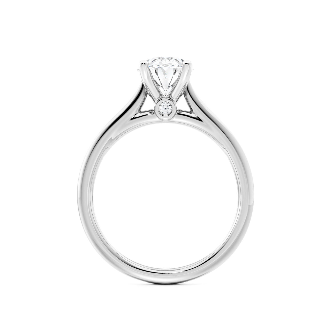 Birks 1879 Oval-Cut Solitaire Diamond Engagement Ring image number 2
