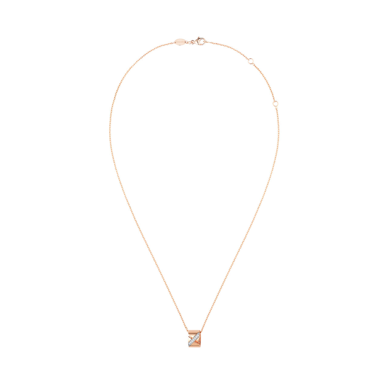 Chaumet Liens Evidence Rose Gold and Diamond Pendant image number 1