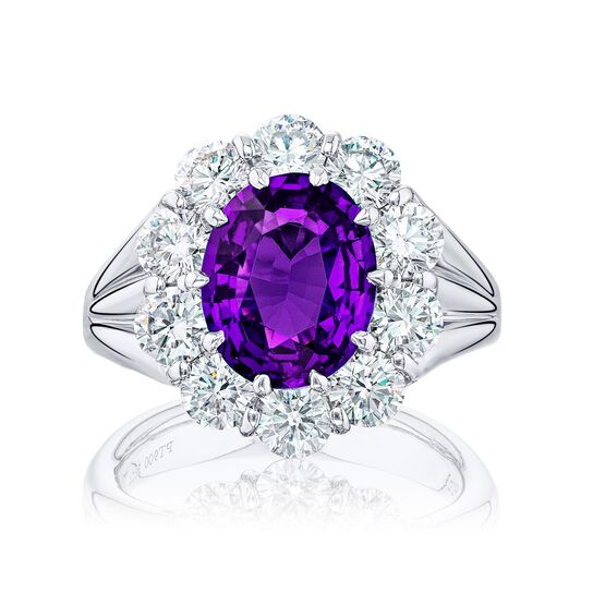 jb star purple sapphire diamond halo 3014 102 front image number 0