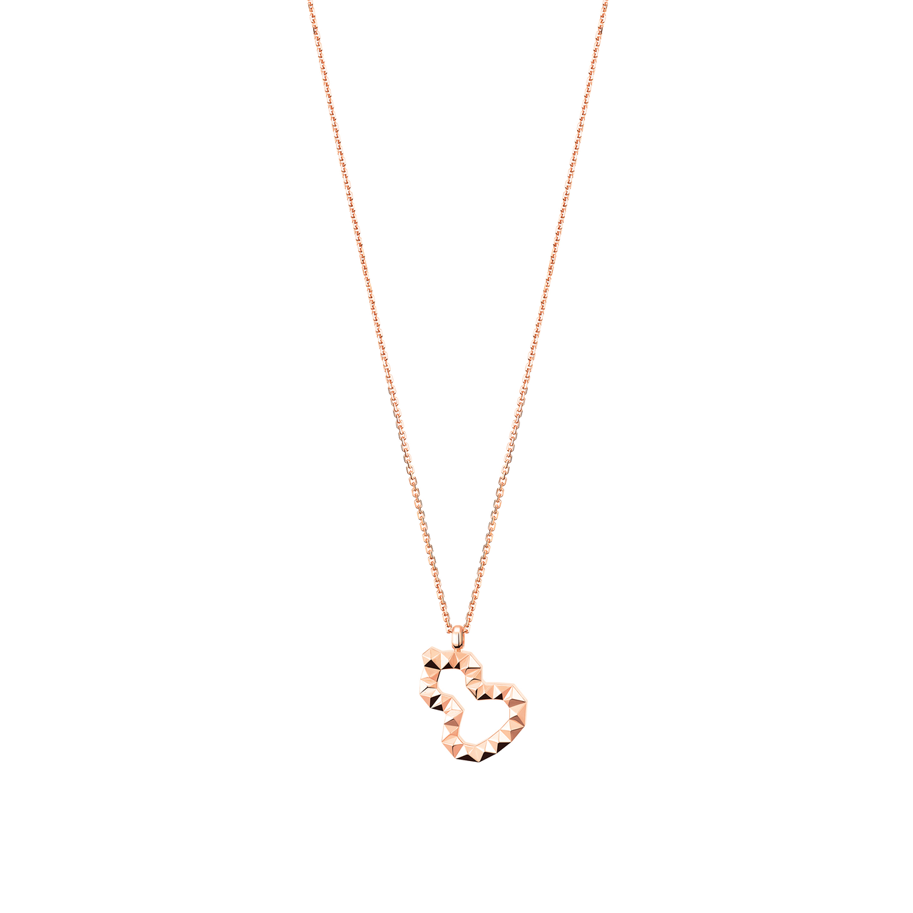 Qeelin Small Wulu Rose Gold Necklace WU03018ONLRG Front image number 0
