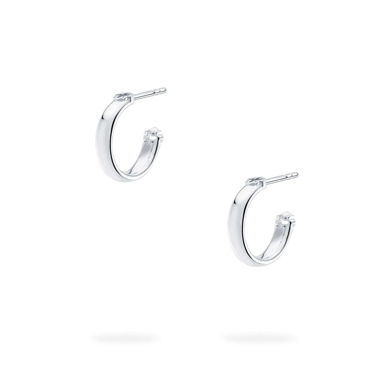 Boucle d'oreille cerceau en argent sterling image number 2