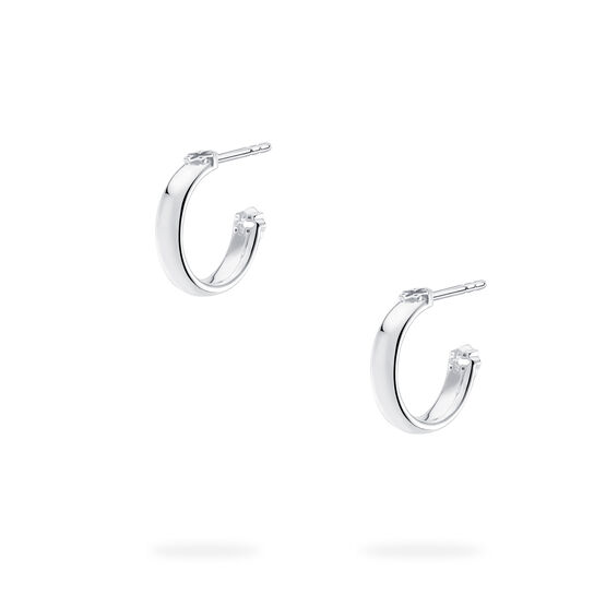Sterling Silver Hoop Earrings image number 2