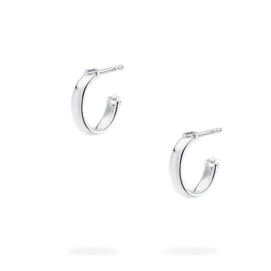 Boucle d'oreille cerceau en argent sterling image number 2