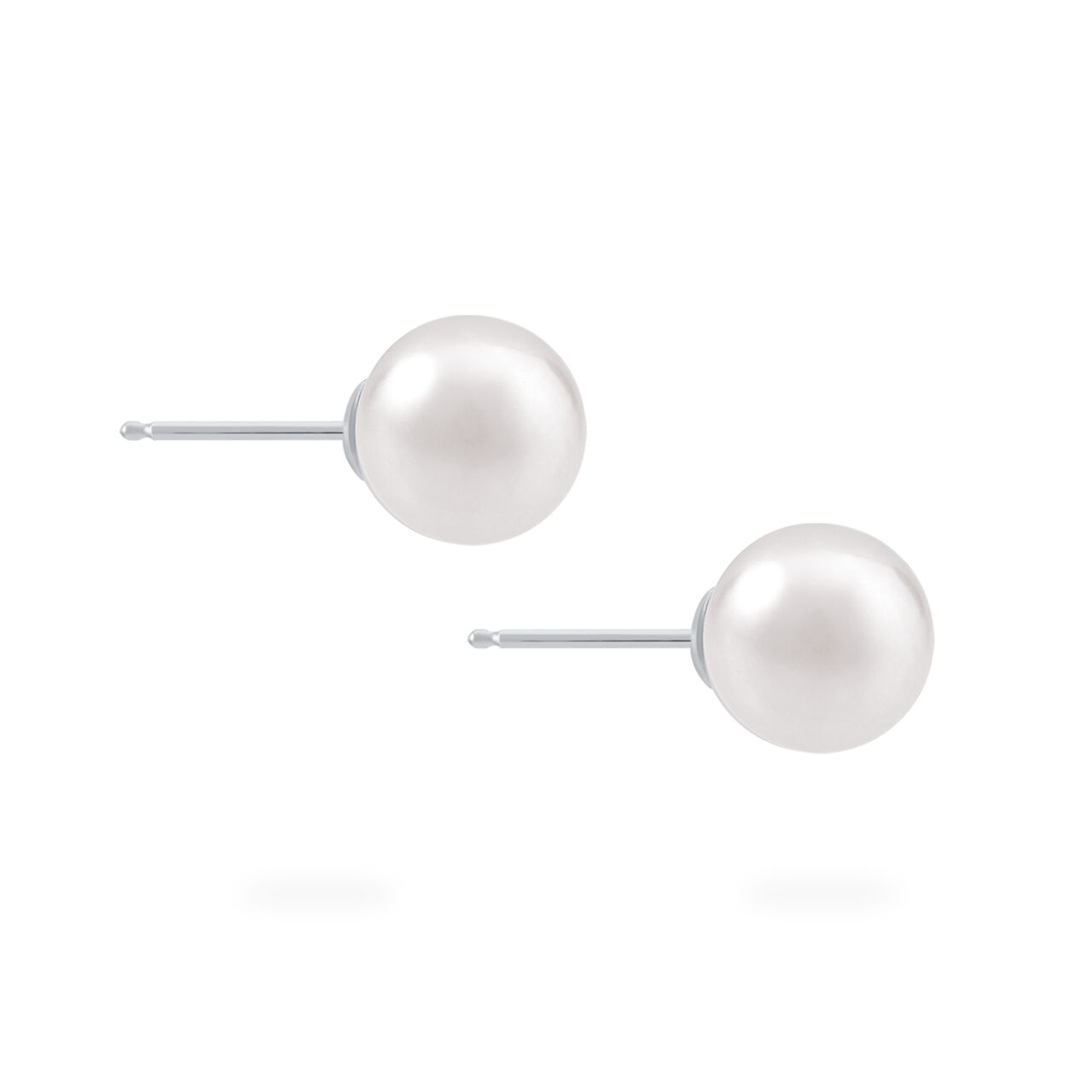 Birks Essentials Silver 8-9 MM Pearl Earrings image number 2