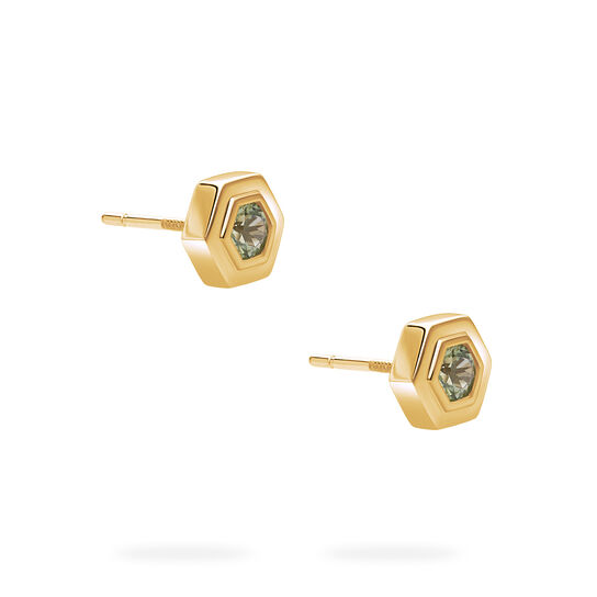 Birks Bee Chic Yellow Gold Birthstone Earrings, Peridot image number 2