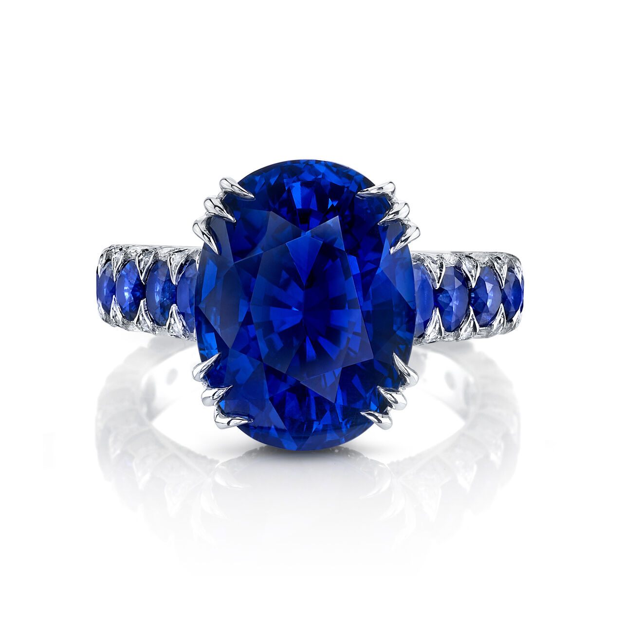 omi prive round sapphires and diamond masterpiece ring r2293 front image number 0