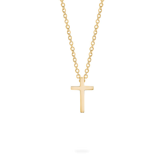 Birks Essentials Yellow Gold Cross Pendant for Kids image number 0