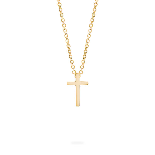 Pendentif en croix en or jaune pour enfants