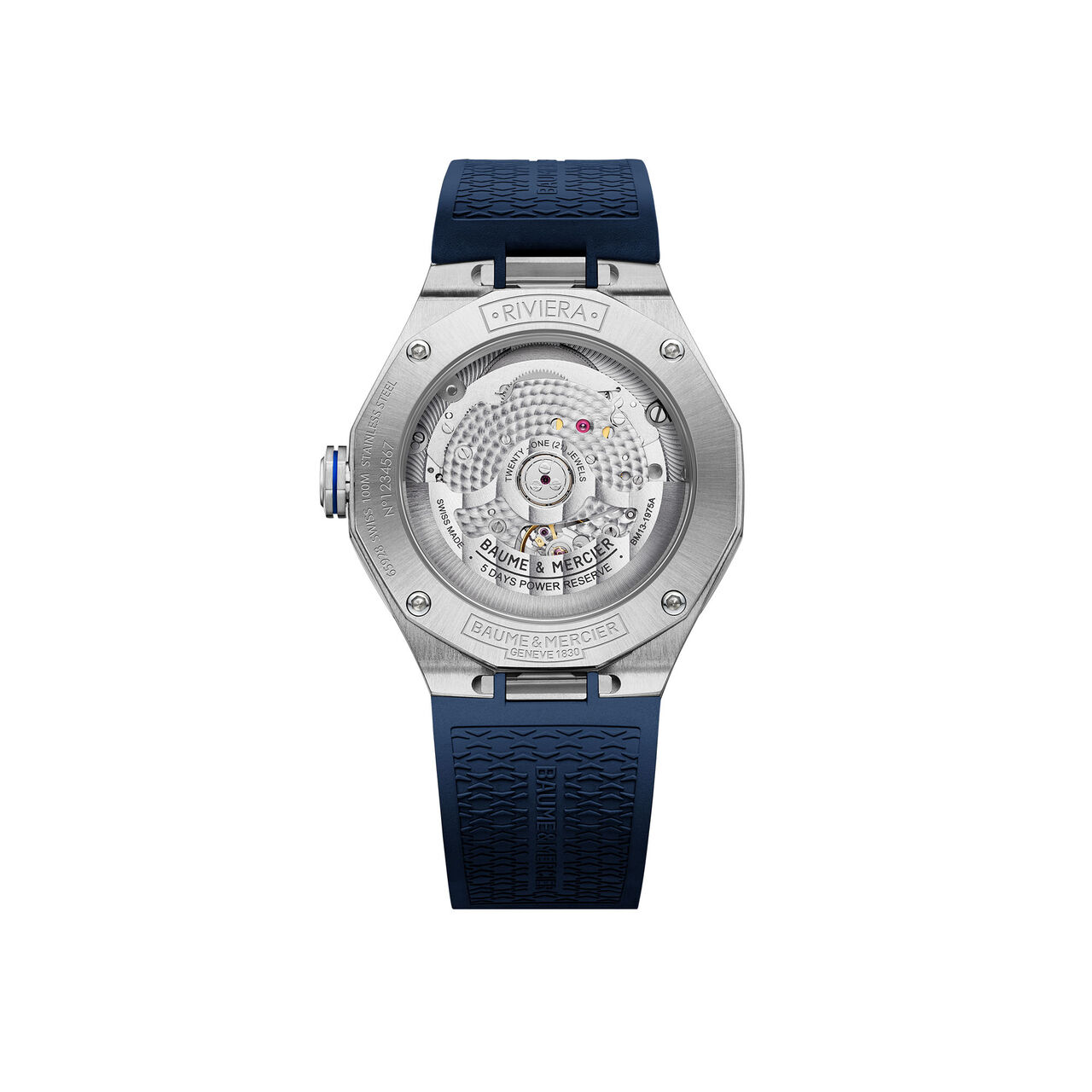 Baume & Mercier M0A10714 Riviera Automatic 39 mm Stainless Steel Back image number 1