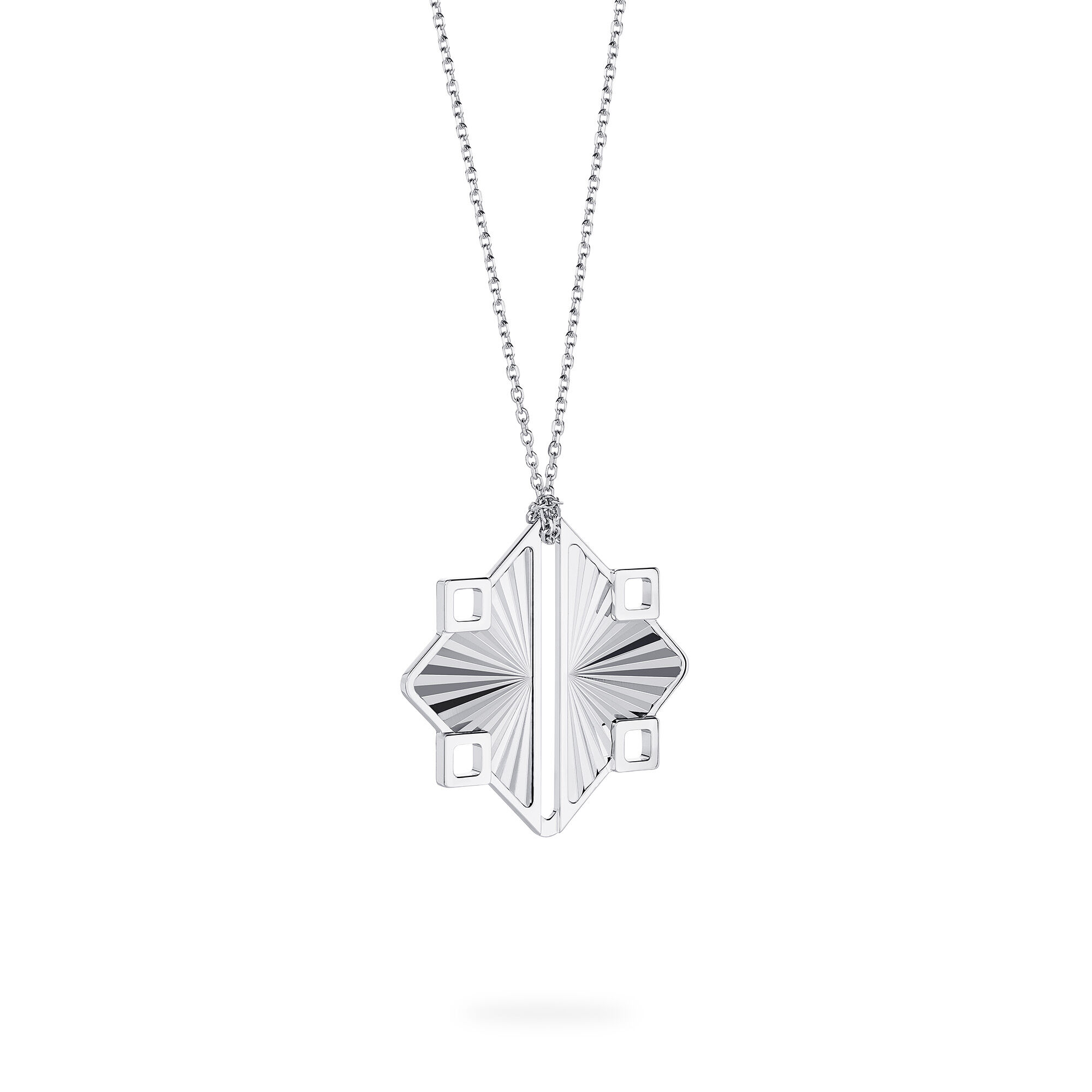 Guilloché Sterling Silver Pendant, X-Large (35MM)