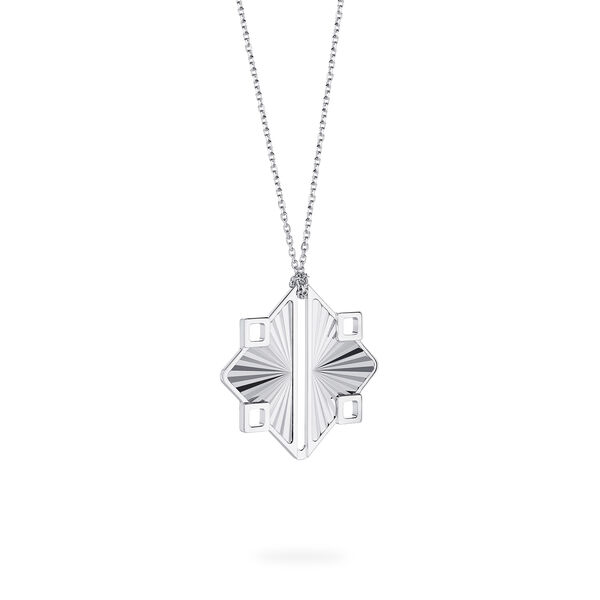 Guilloché Sterling Silver Pendant, X-Large (35MM)