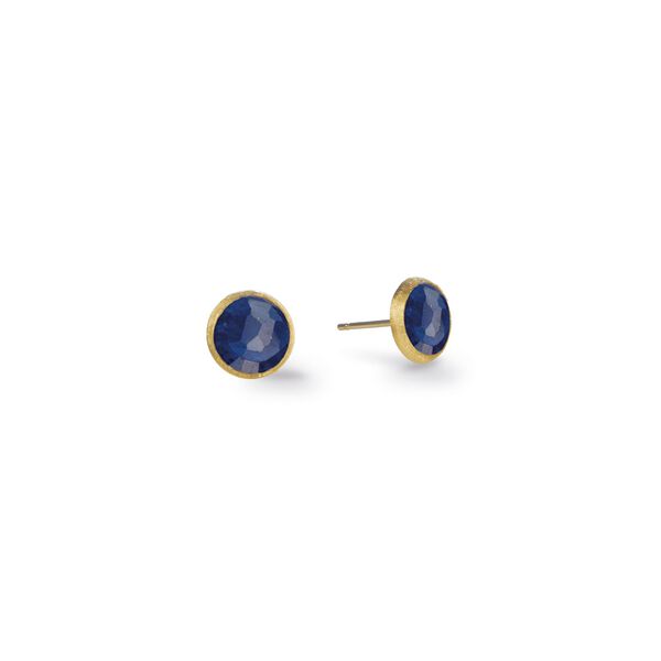 Boucles d'oreilles Jaipur Color en or jaune avec lapis lazuli