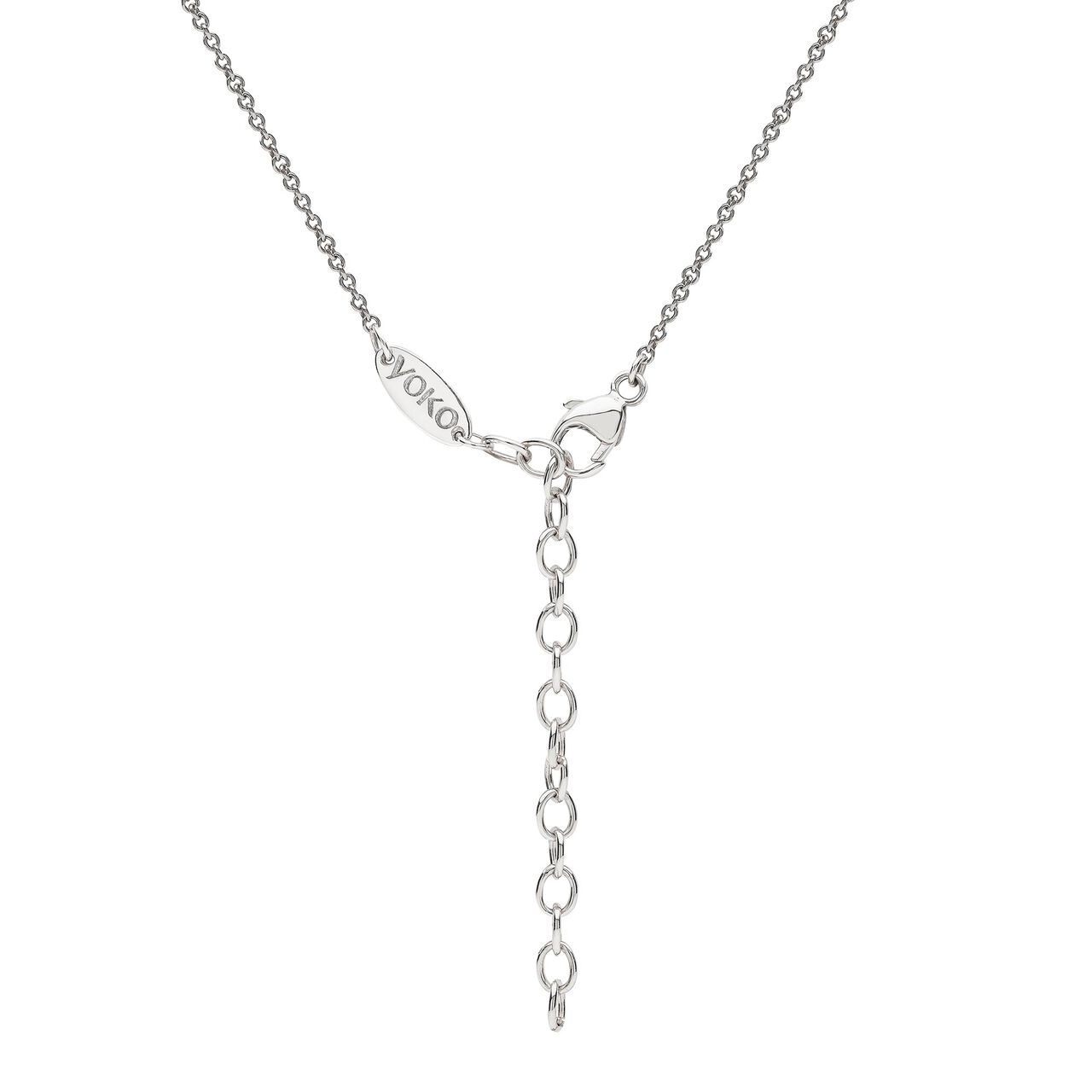 yoko london sleek white gold pearl diamond x pendant qyn2232 7x back image number 3