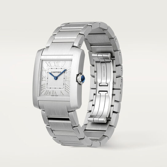Cartier Tank Française Medium Model Quartz 27 X 32 mm Stainless Steel CRWSTA0074 Angled image number 5
