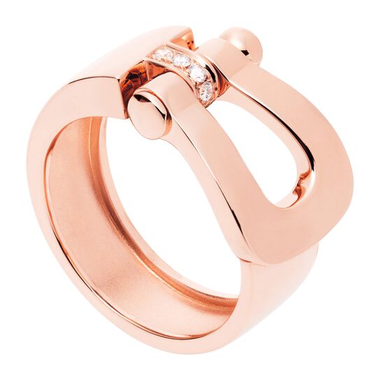 Force 10 Large Rose Gold and Diamond Ring, Angle image number 1