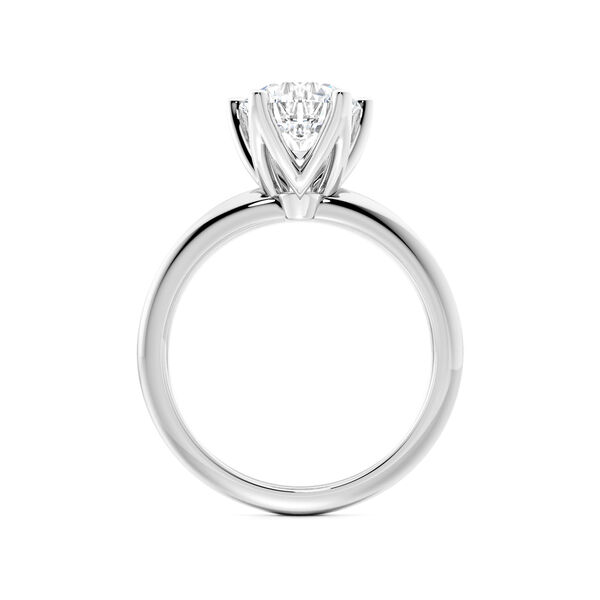 White Gold Round Solitaire Diamond Engagement Ring