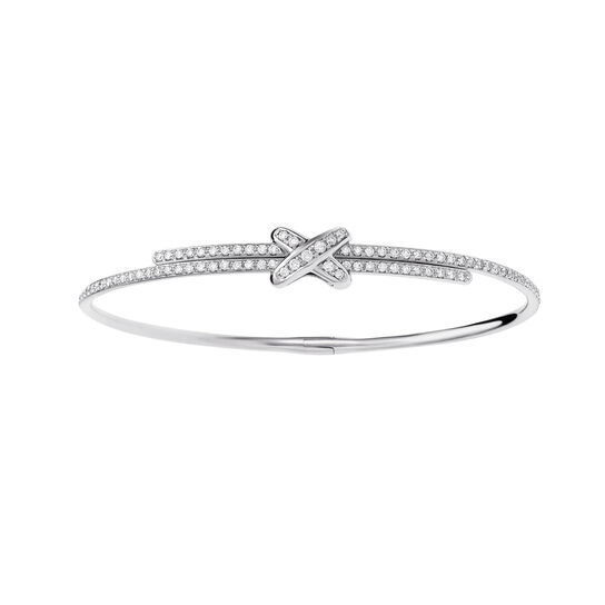 Chaumet Jeux De Liens White Gold and Diamond Pavé Bangle 081798 image number 0