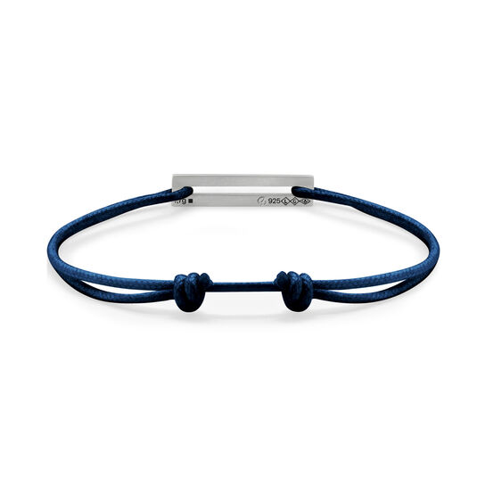 Le Gramme 1,7g Silver Navy Cord Bracelet LG_carpocma071_1.7 Front image number 1