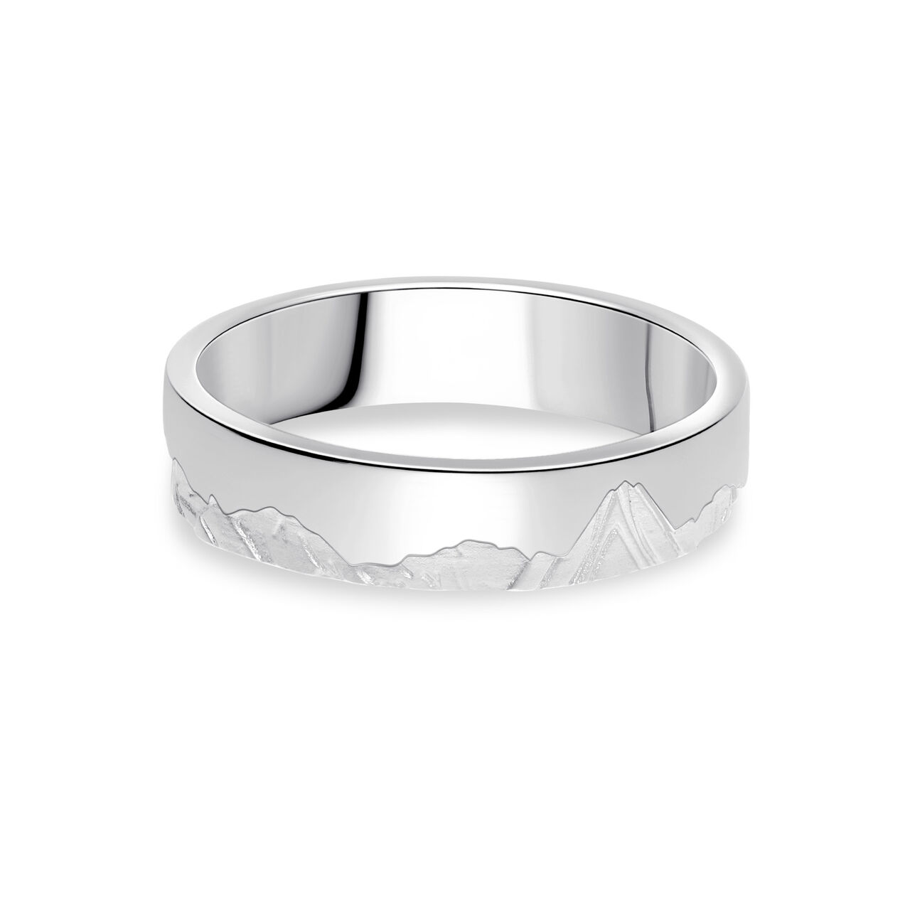 Birks Essentials Sterling Silver Men's Mountain Ring image number 0