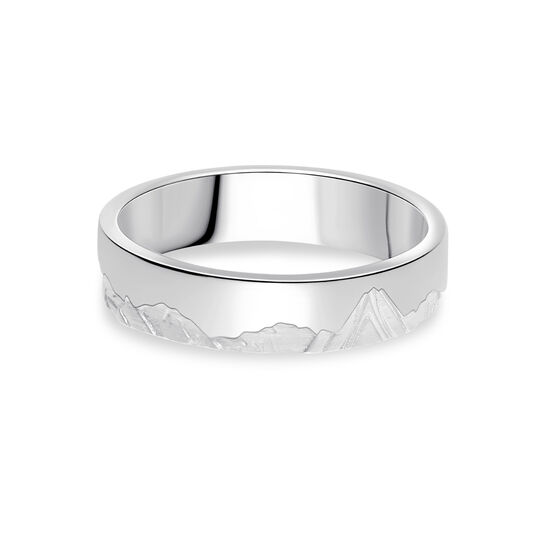 Birks Essentials Sterling Silver Men's Mountain Ring image number 0