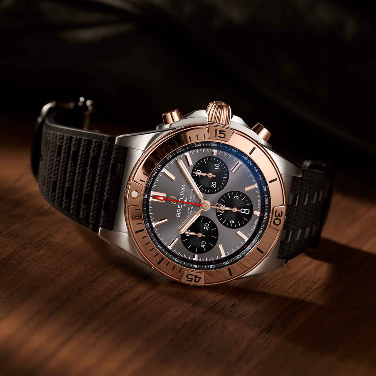 Breitling Chronomat B01 Automatic Chronograph 42 mm Stainless Steel and Red Gold image number 1