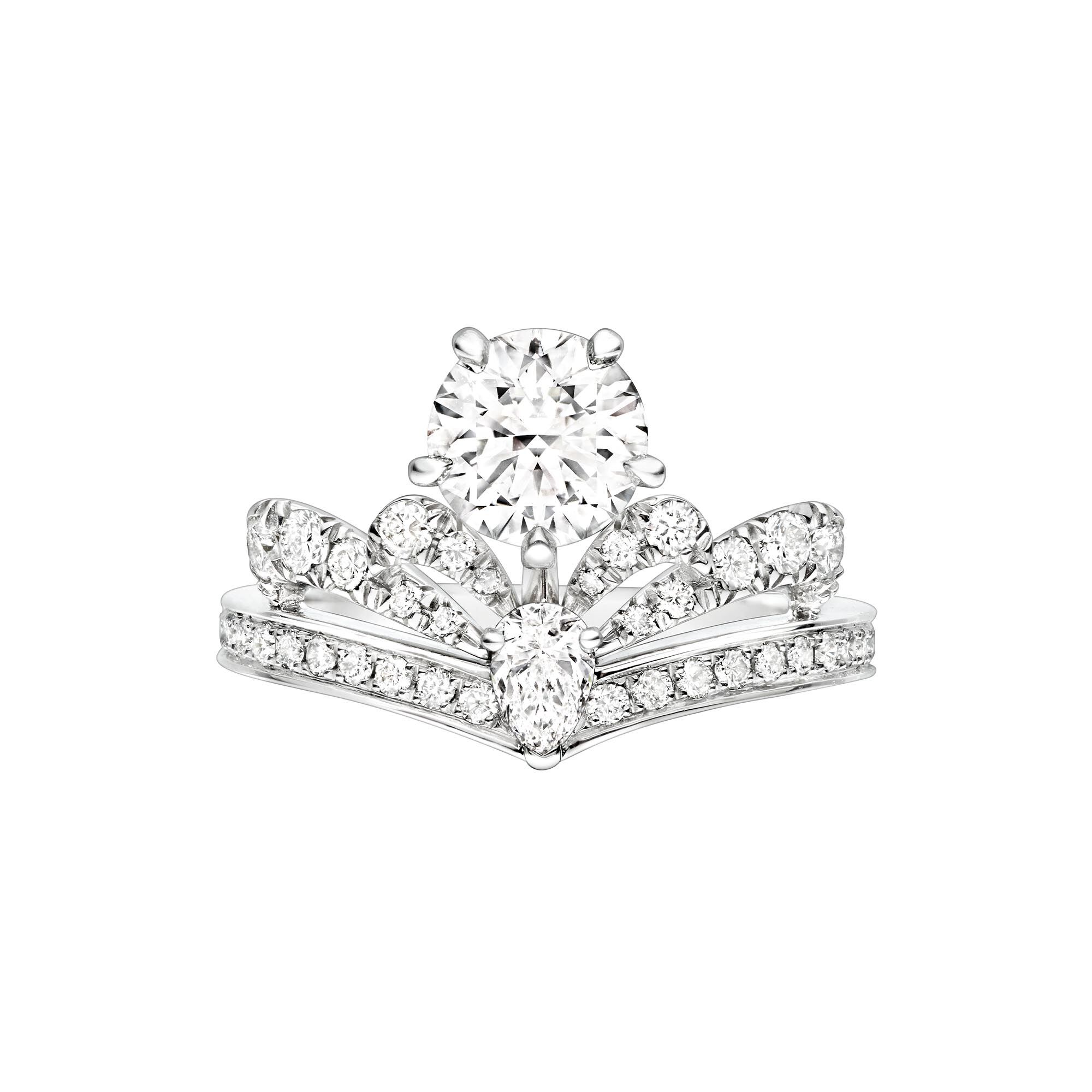 Jos phine Splendeur Imp riale Platinum Diamond Pav Solitaire From