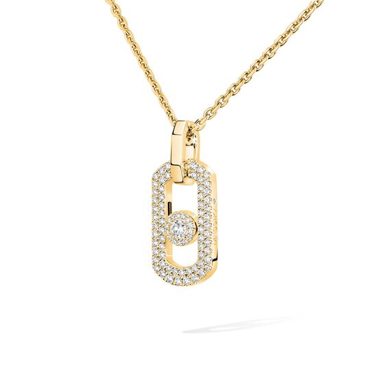 Messika So Move Yellow Gold and Diamond Pav&eacute; Pendant image number 2