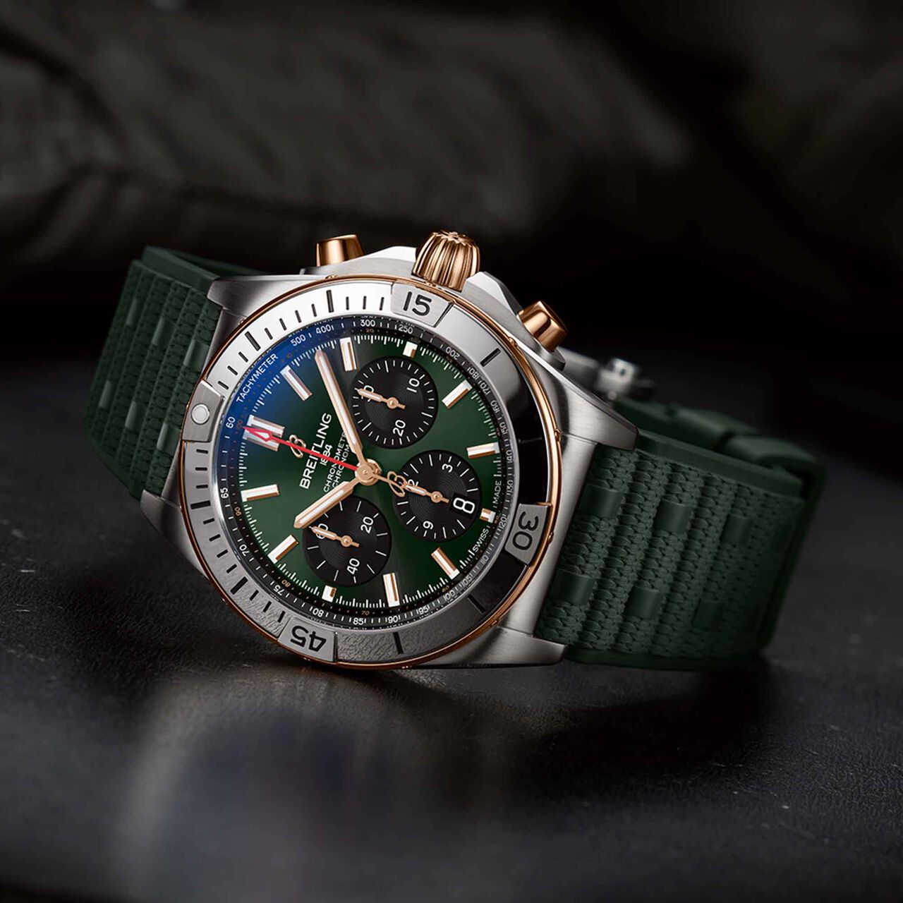 Breitling Chronomat B01 Automatic Chronograph 42 mm Stainless Steel and Red Gold image number 1