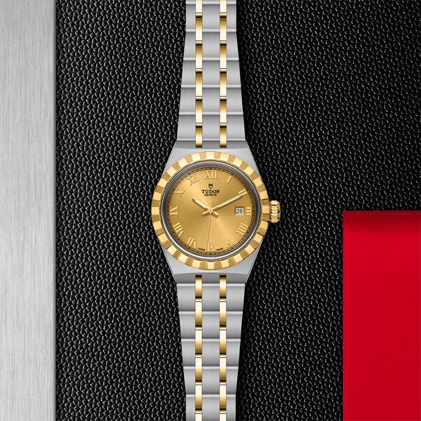 Royal Automatic 28 mm Yellow Gold and Stainless Steel