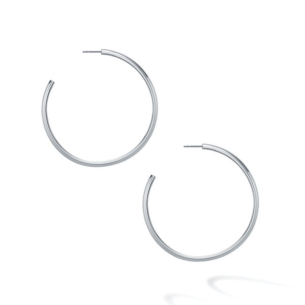 Boucles d'oreilles anneaux en argent sterling 50 mm