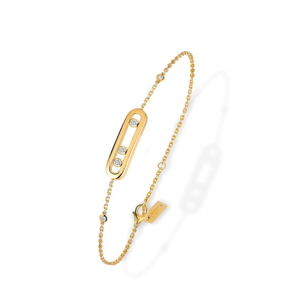 Bracelet Baby Move en or jaune avec diamants