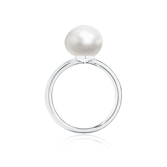 Birks Pearls bague en argent ornée d'une perle d'eau douce baroque image number 3