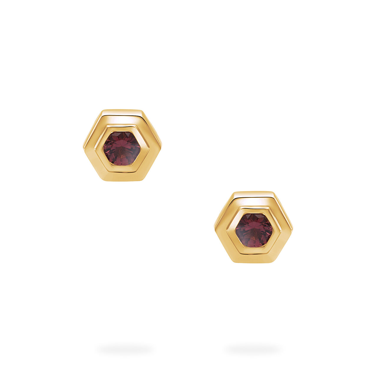 Birks Bee Chic Yellow Gold Birthstone Earrings, Ruby image number 1