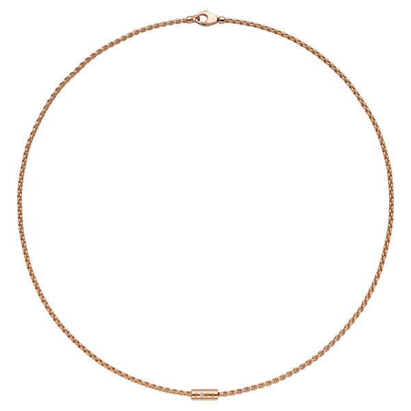 Collier Aria en or rose avec diamant