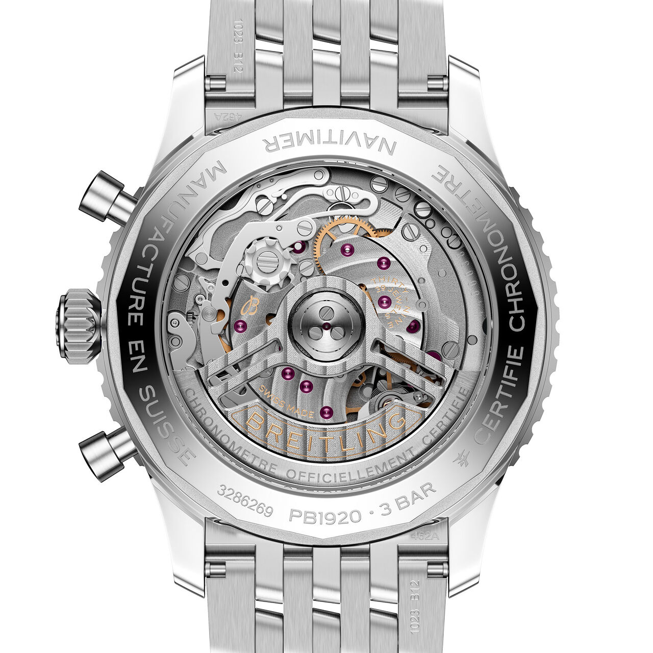 Navitimer Automatic Perpetual Calendar B19 43 mm Stainless Steel and Platium image number 1