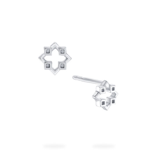 bijoux birks iconic silver muse earrings image number 0