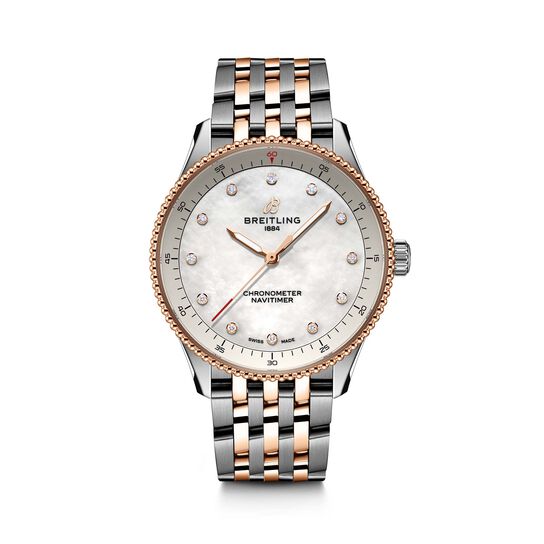 Breitling Navitimer Quartz 32 mm Stainless Steel, Red Gold and Diamond U77320E61A1U1 image number 0