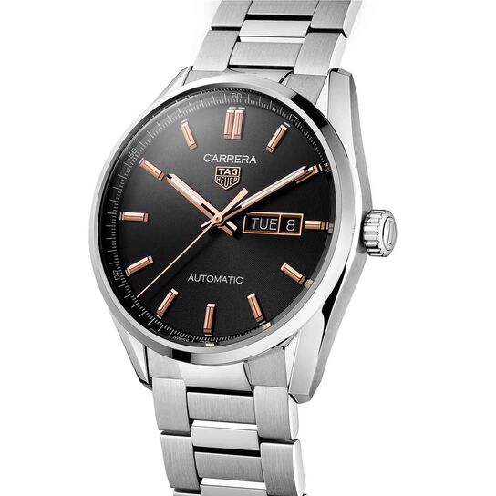 tag heuer carrera automatic day date steel 41 mm wbn2013.ba0640 side image number 1