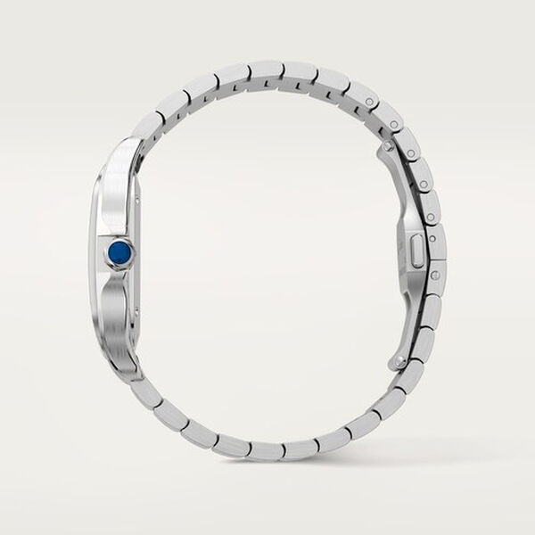Santos de Cartier Medium Automatic 35 mm Stainless steel and Diamond