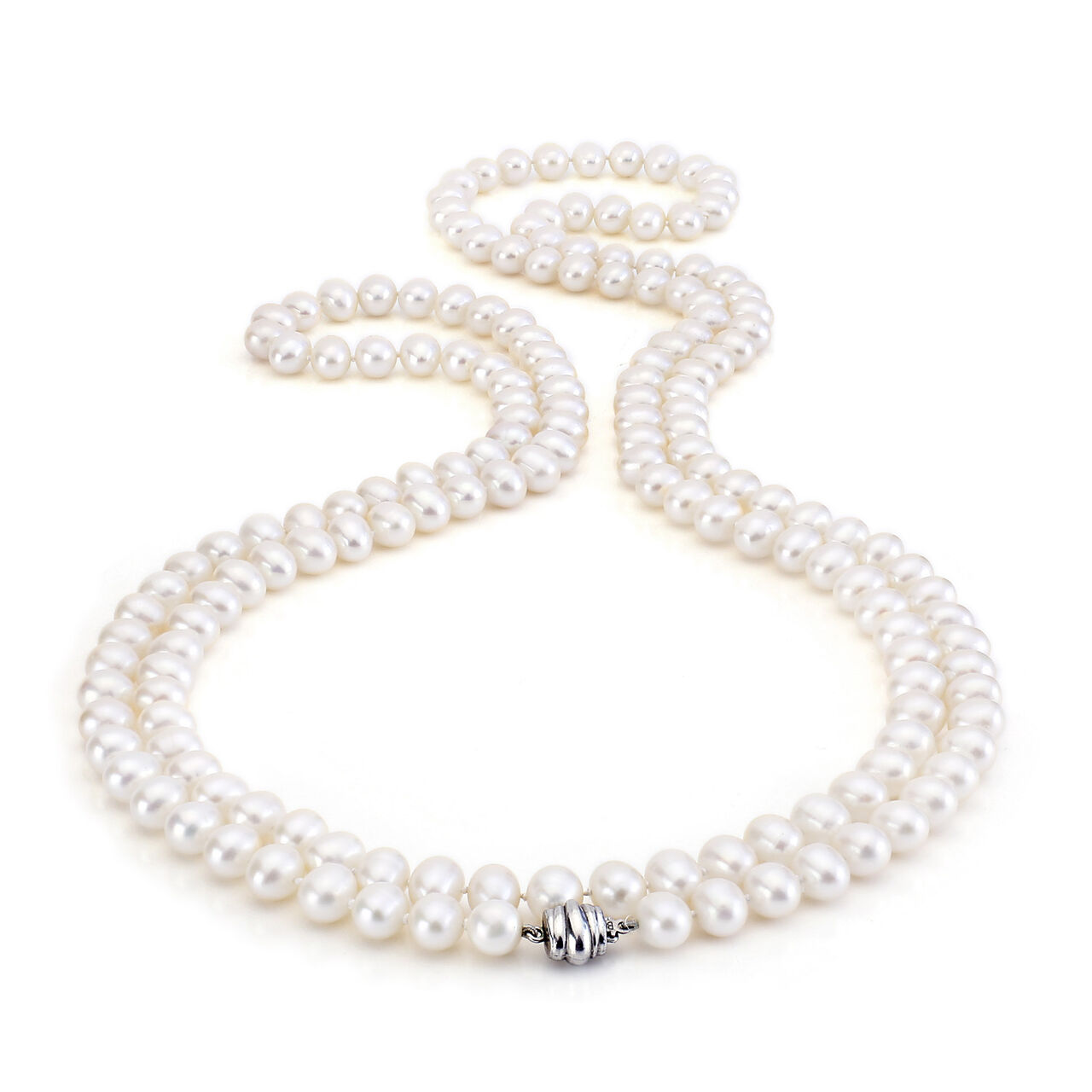 bijoux birks essentials 8 8 5mm white freshwater pearl necklace image number 0