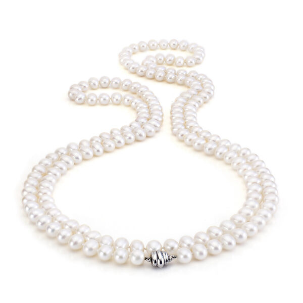 8-8.5MM White Freshwater Pearl Necklace